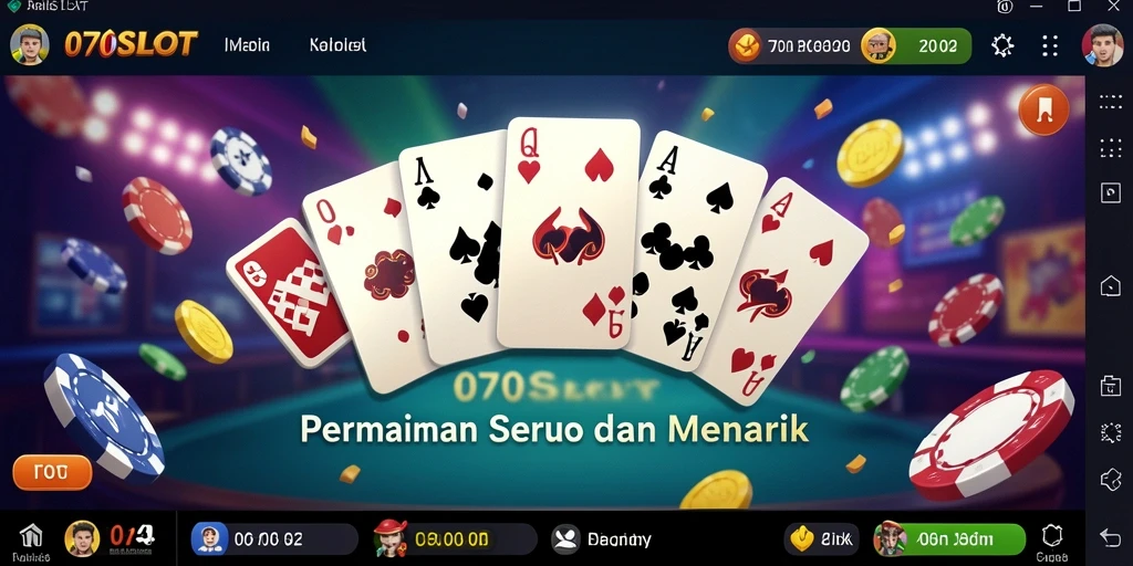 Tampilan gameplay seru dari 070SLOT yang penuh warna.