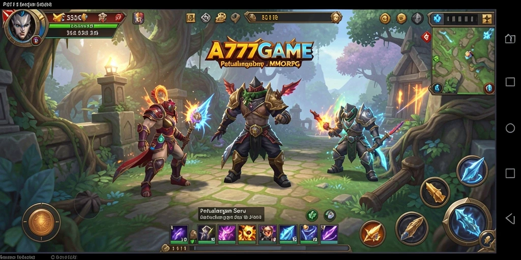 Screenshot gameplay A777GAME menampilkan aksi pertarungan yang mendebarkan.