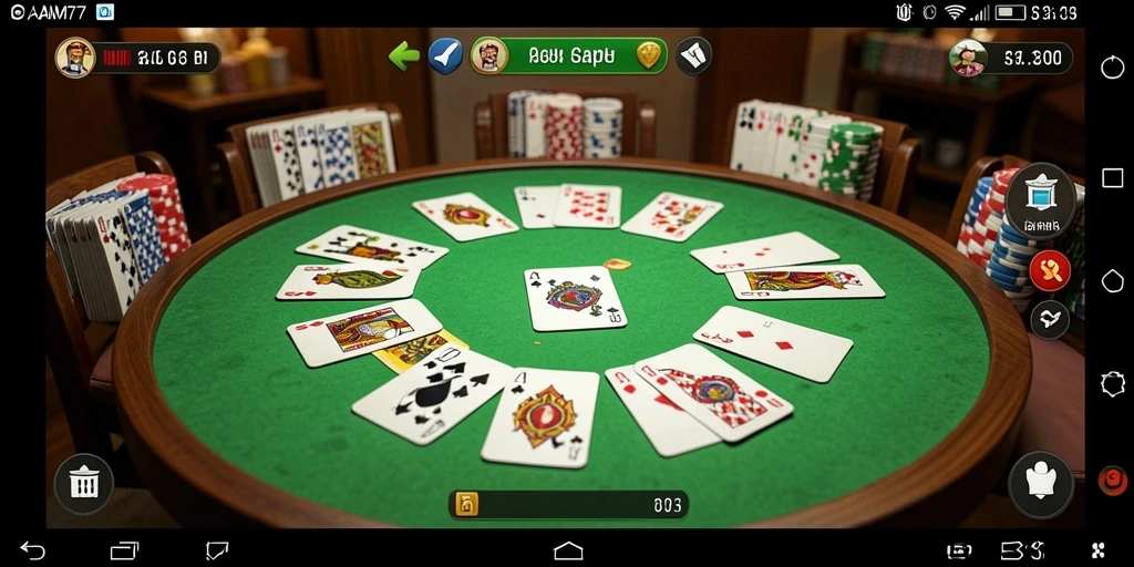 Tampilan gameplay <strong>ADAM77</strong> yang seru dan mengasyikkan saat bermain Gaple.