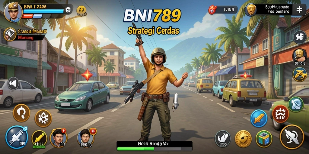 Tangkapan layar BNI789 menampilkan pertempuran strategis yang intens.