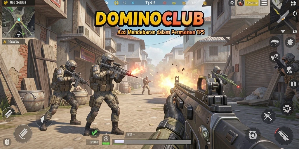 Screenshot gameplay yang menegangkan dalam DOMINOCLUB.