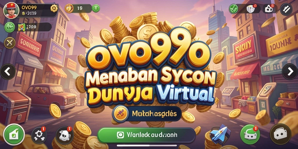 Tampilan menarik dari gameplay OVO99 yang penuh strategi Tycoon.