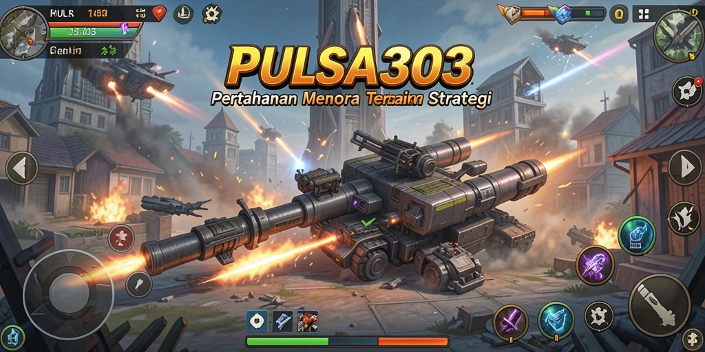 Gameplay menegangkan dari PULSA303 dalam aksi menara pertahanan.