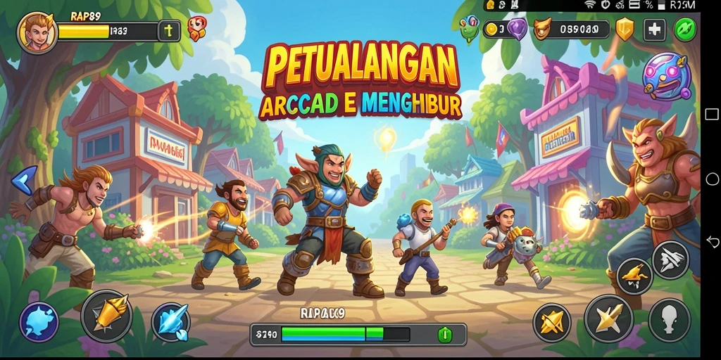 Screenshot gameplay RAP89 menunjukkan aksi seru dan tantangan arcade.