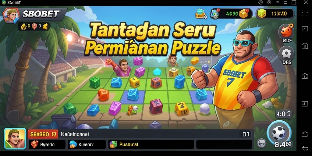 Tampilan gameplay SBOBET yang menarik dalam permainan Puzzle.