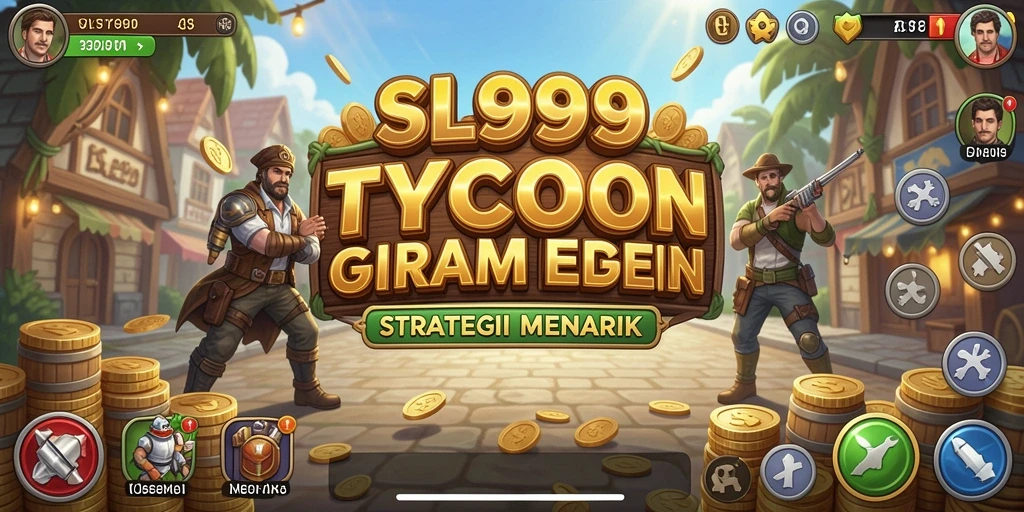 Tampilan gameplay SL999 dengan grafis menarik yang mendukung pengalaman Tycoon.