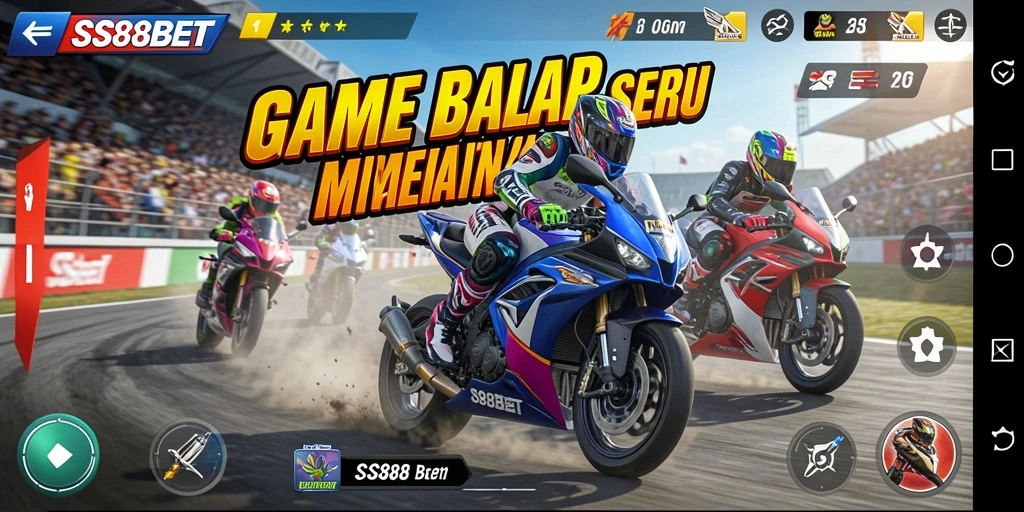 Gameplay seru SS88BET dengan grafik yang memukau dan balapan mendebarkan.